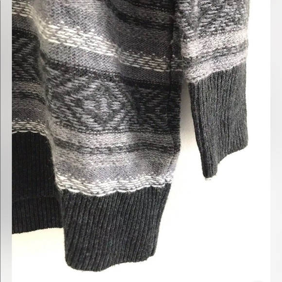 Lucky Brand | Cloud Jersey Sweatshirt Womens Size M Gray Lace Up Knit Pullover - Picture 6 of 9